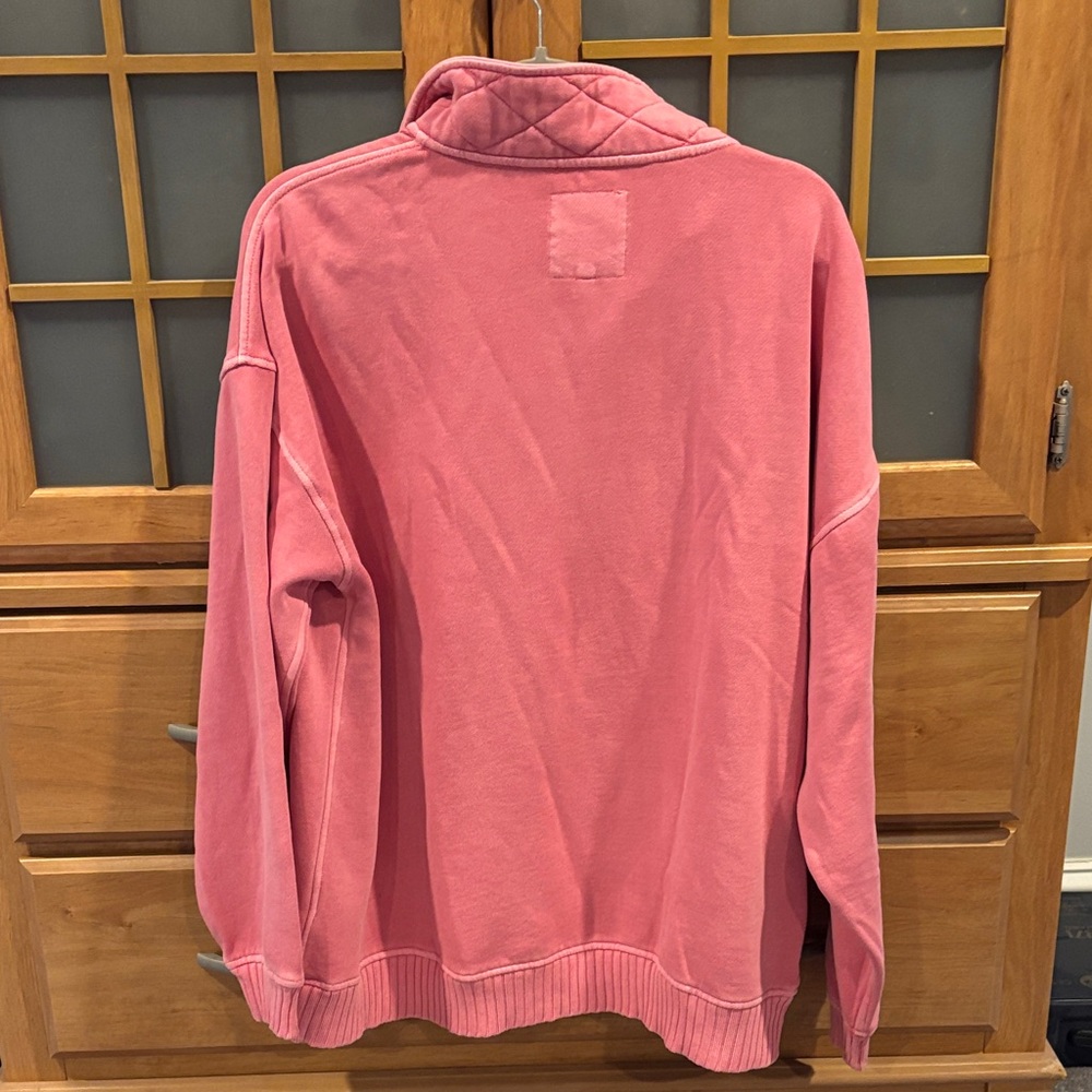 Aerie Dusty Rose  1/4 snap Sweater - Picture 4 of 4